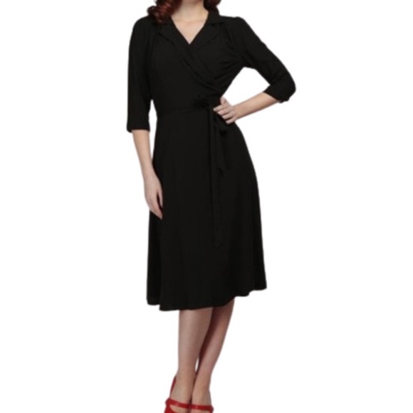 Modcloth Dresses & Skirts - Modcloth X Collectif Teresa Plain Wrap Dress Sz 6
